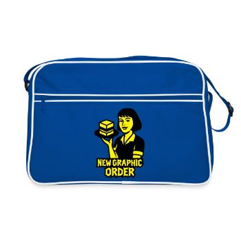 New Graphic Order #1 - Retro Bag - blue/white - Front