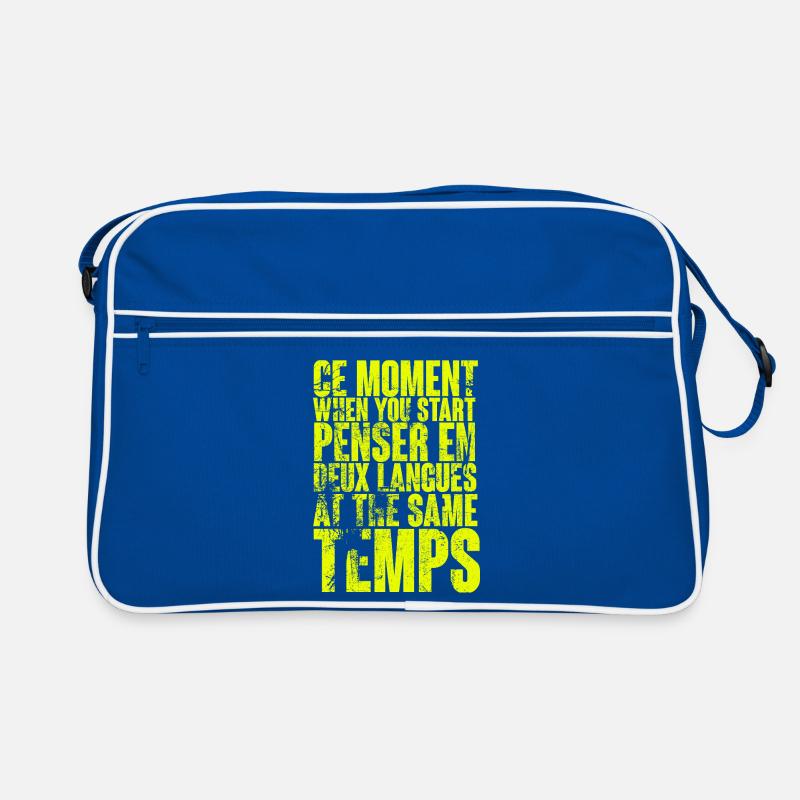 COOL SAYING FOR MULTILINGUALS, INTERNATIONAL Retro Bag