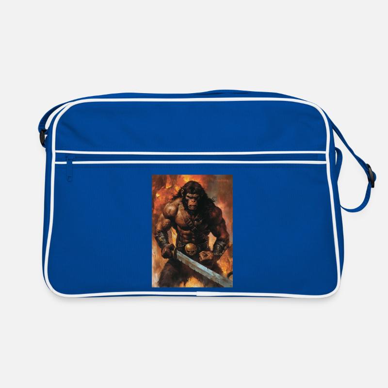 Heavy Metal Monkey with Sword Retro Bag