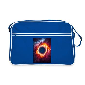 Anneau Céleste Nébuleuse Lueur - Sac Retro - bleu/blanc - Devant