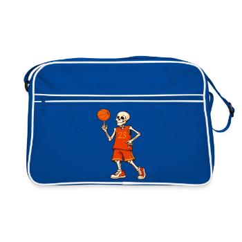 Skeleton Hoops 23 - Sac Retro - bleu/blanc - Devant