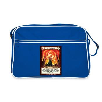 Fire Embrace - Retro Bag - blue/white - Front