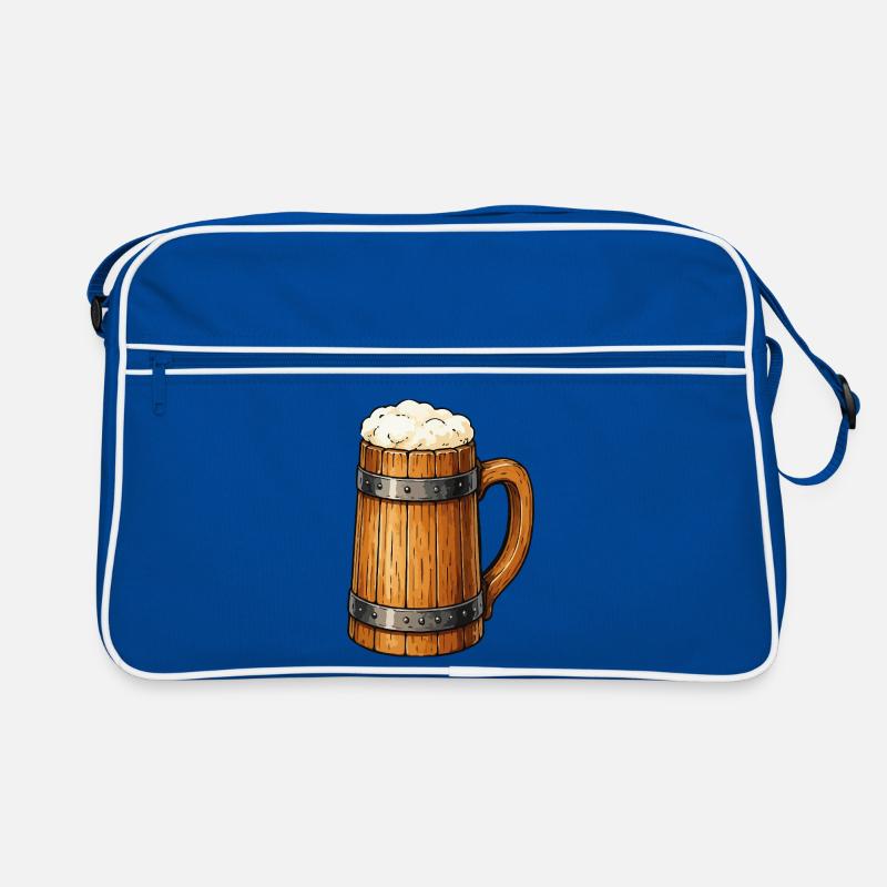 Conception en bois de la chope en tonneau de bière Sac Retro