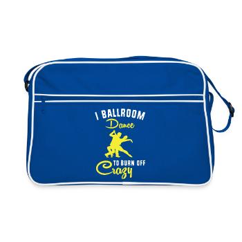 Walzer Paartanz - Retro Tasche - Blau/Weiß - Vorne