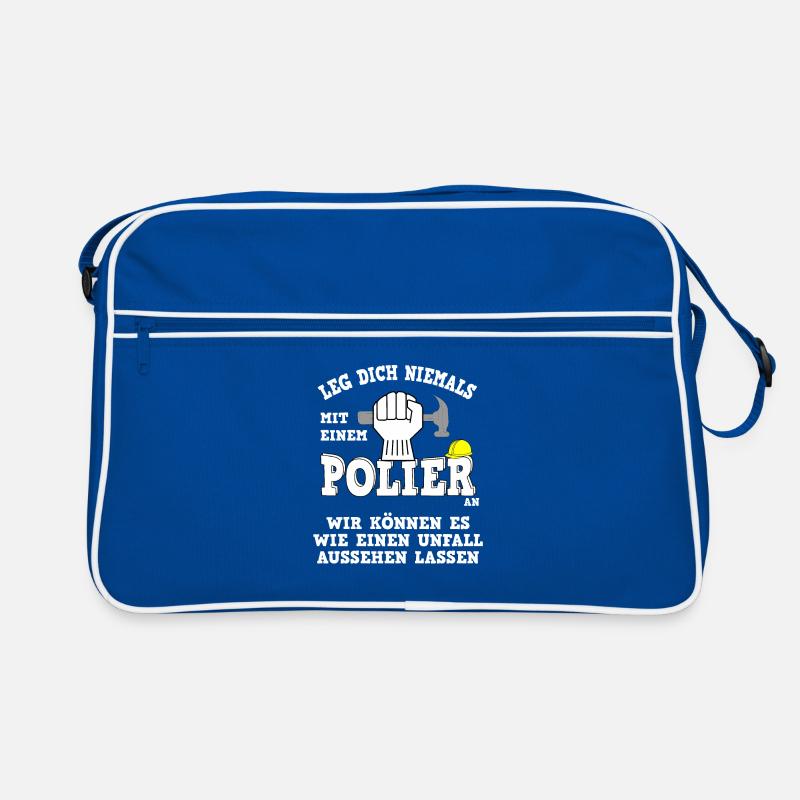 Polier Unfall Spruch Retro Tasche