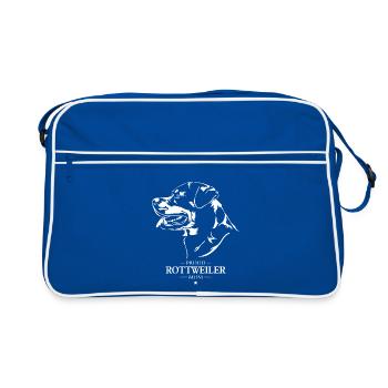 Rottweiler Maman Chien Chien Rottie Wilsigns - Sac Retro - bleu/blanc - Devant
