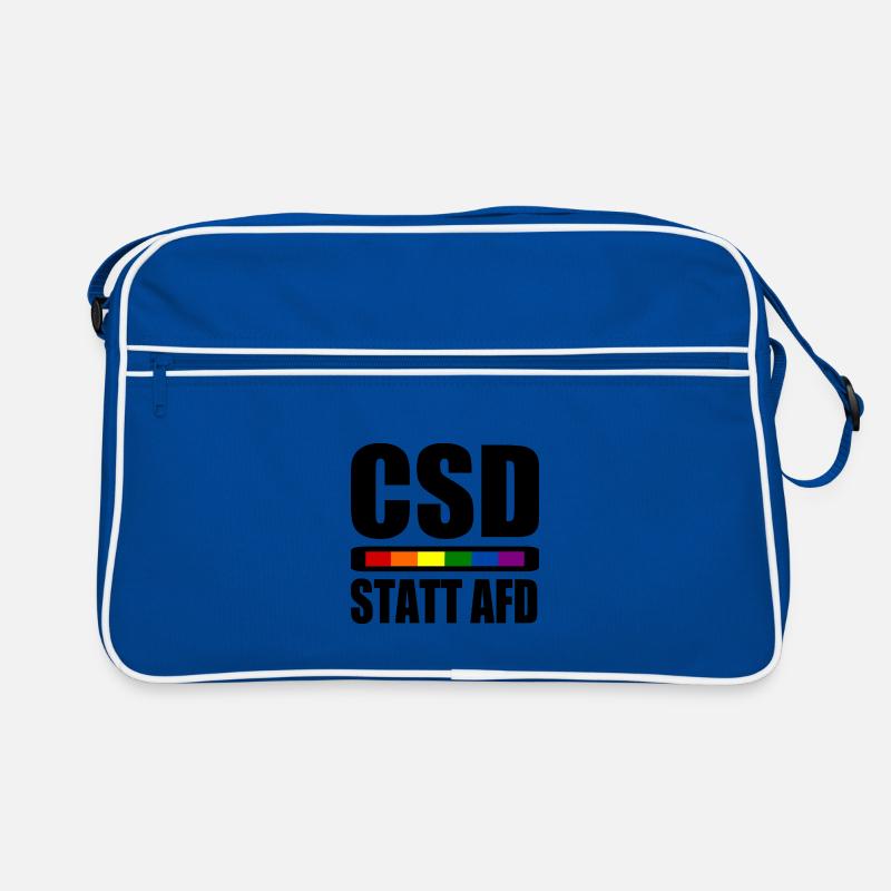 Csd statt afd Retro Tasche