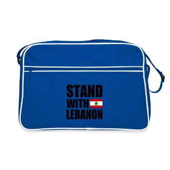 STAND WITH LEBANON - Retro Bag - blue/white - Front