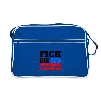 Fuck l’AfD - Sac Retro - bleu/blanc - Devant