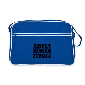 adult human female - Sac Retro - bleu/blanc - Devant