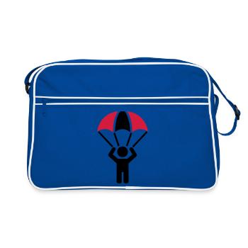 parachute - Retro Bag - blue/white - Front