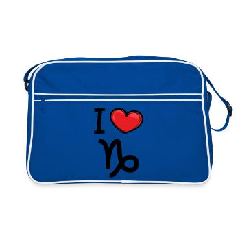 Superstition Horoscope Statement Capricorn Zodiac - Retro Bag - blue/white - Front