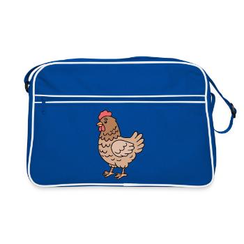 Poulets Poulets - Sac Retro - bleu/blanc - Devant