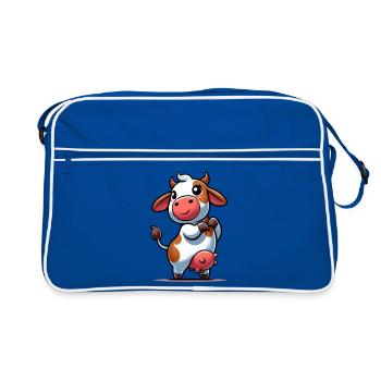 Vache - Sac Retro - bleu/blanc - Devant