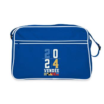 Race around the globe 2024 Vendée - Retro Bag - blue/white - Front