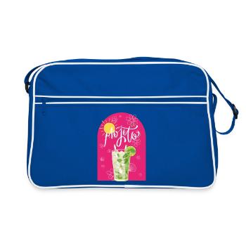 MOJITO - Sac Retro - bleu/blanc - Devant