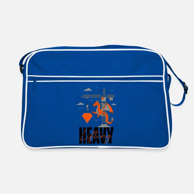 Heavy Lifting Dragon Crane Retro Bag