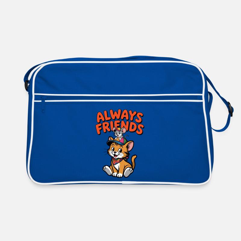 Always Friends Cats Mouse Retro Bag