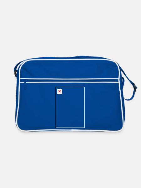 Missing Image – File Not Found Portrait - Retro Bag - blue/white - Front