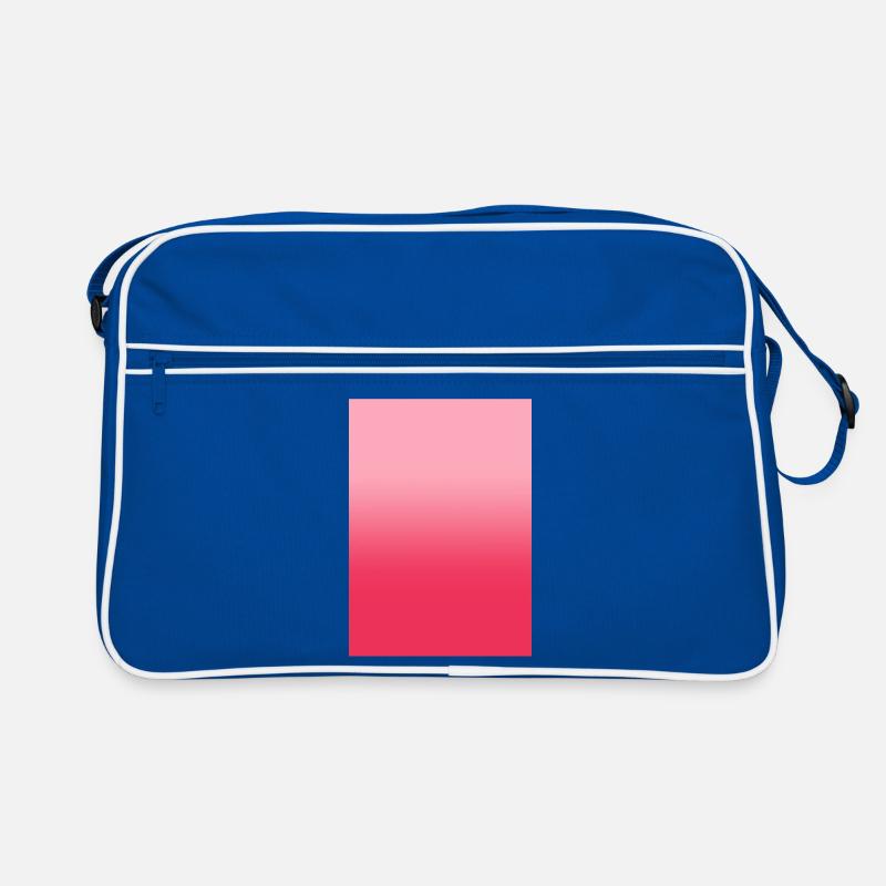Gradient - pink red customizable Retro Bag