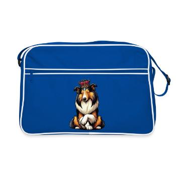 Collie Collie Owner Collie Lover Collie Owner - Retro Bag - blue/white - Front