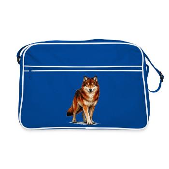 Loup - Sac Retro - bleu/blanc - Devant