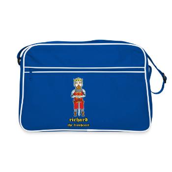 Richard the Lionheart: The Crusader King - Retro Bag - blue/white - Front