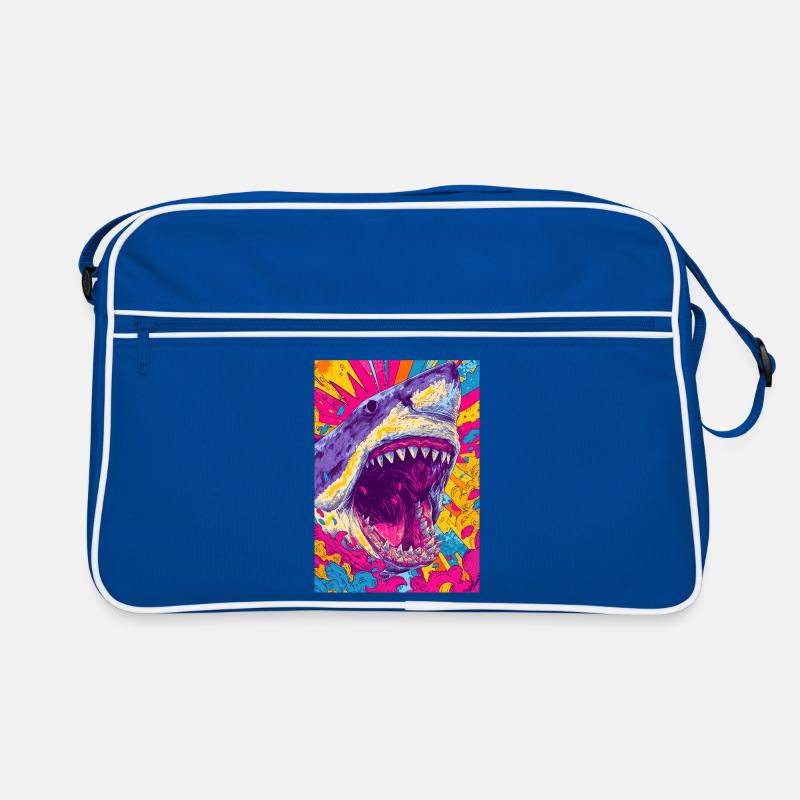 Psychedelic Shark Burst Retro Bag