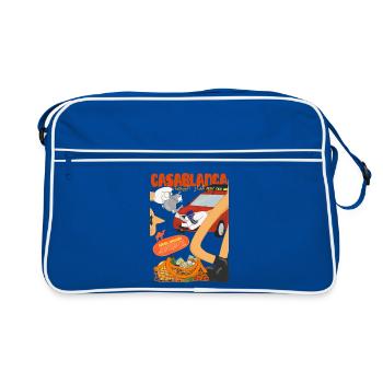 Casablanca Petit Taxi et Délices - Sac Retro - bleu/blanc - Devant