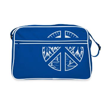 Peace Mountain - Retro Bag - blue/white - Front