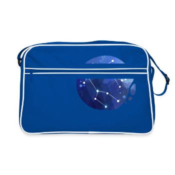 Zodiac sign Gemini Gemini - Retro Bag - blue/white - Front