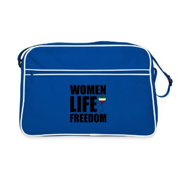 Women life freedom - Retro Bag - blue/white - Front