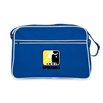 Roundnet Spike Ball Spikeball Fun - Retro Tasche - Blau/Weiß - Vorne