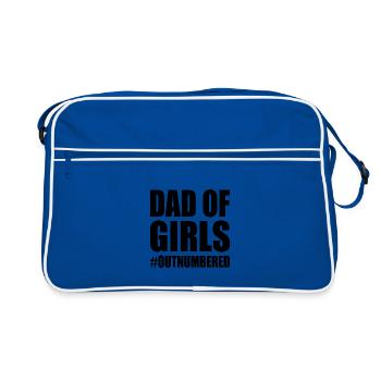 Dad of girls outnumbered - Sac Retro - bleu/blanc - Devant