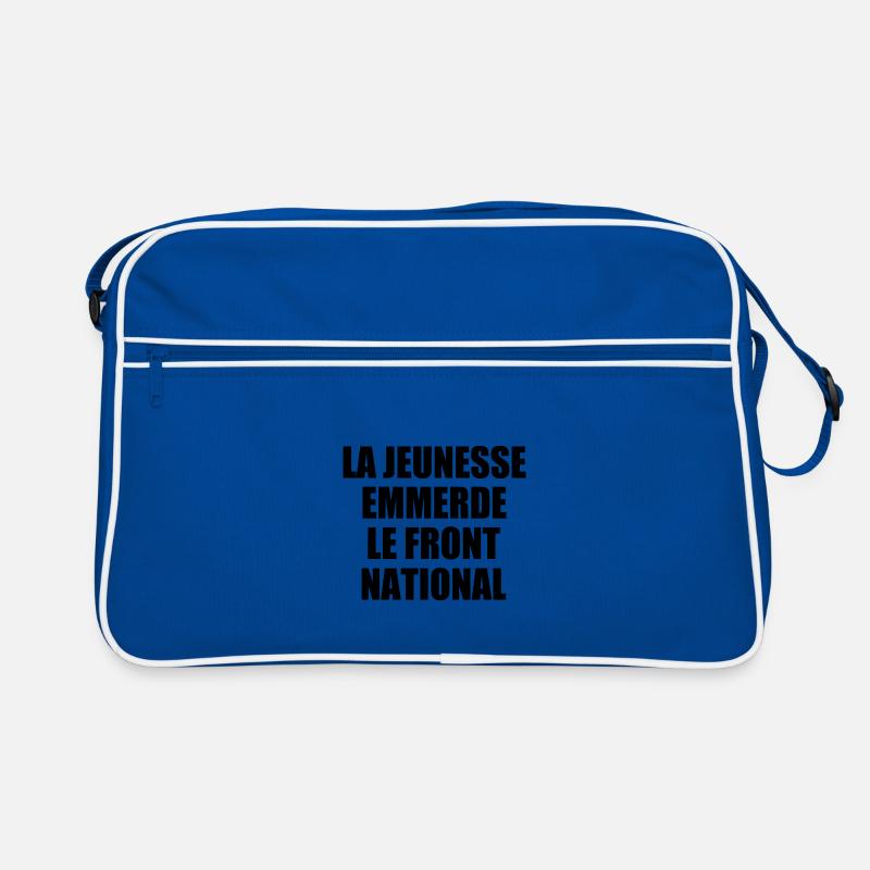 Scheiß auf den Front National Retro Tasche