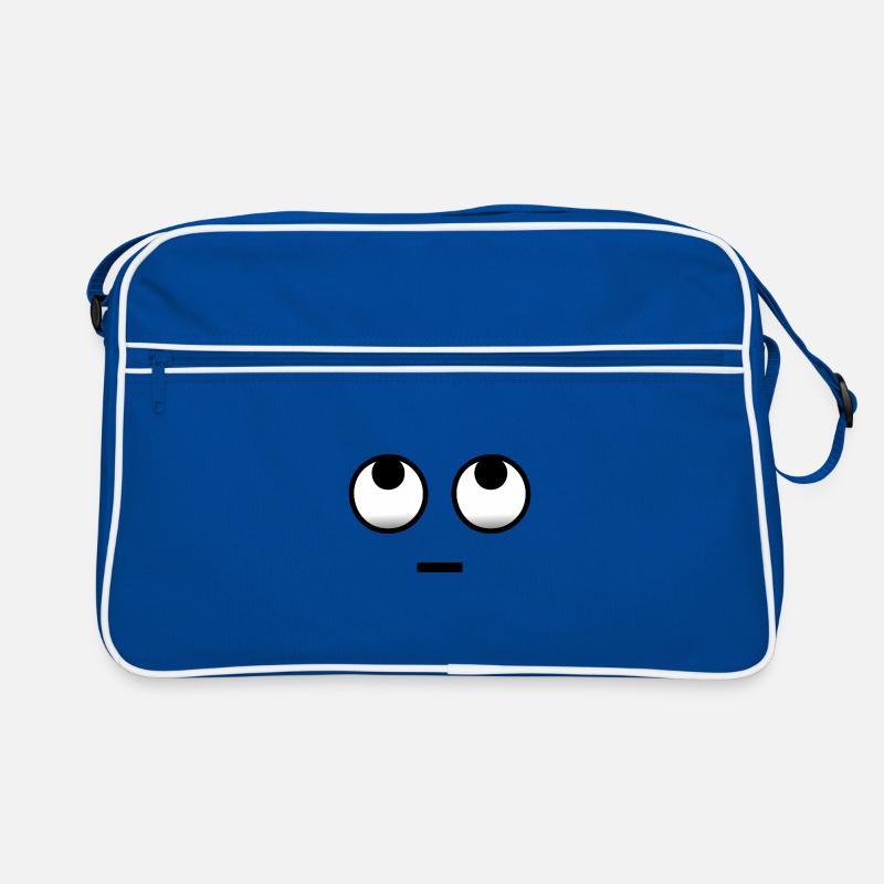 Pensive Looking Up - Sac Retro - bleu/blanc