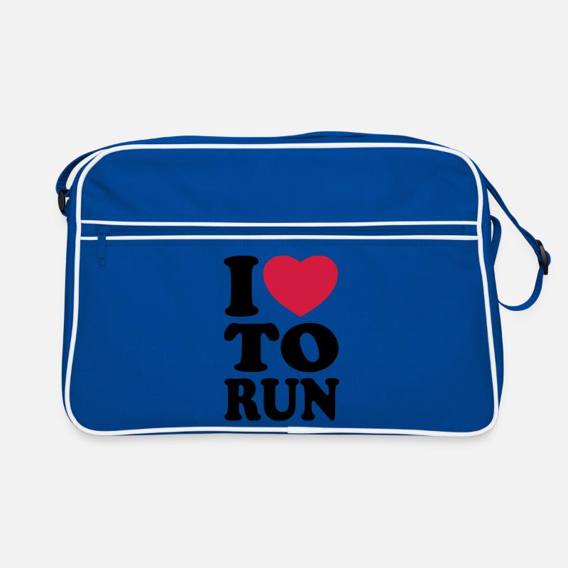 I love to run - J'aime courir Sac Retro