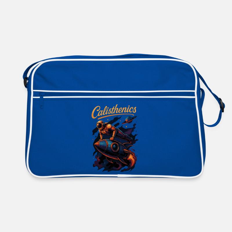Calisthenics Astronaut Push-ups Rocket Gift Retro Bag