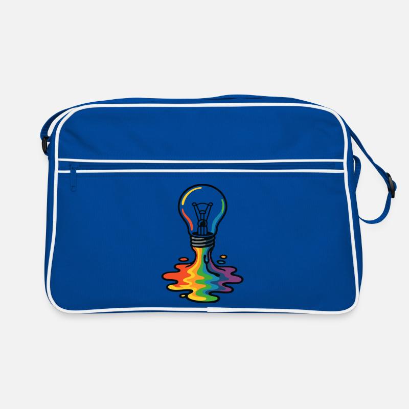 Rainbow Melt Lightbulb Retro Bag