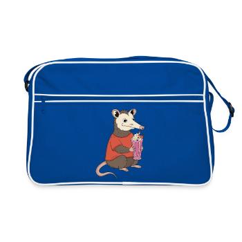 Délice milkshake à l’opossum - Sac Retro - bleu/blanc - Devant