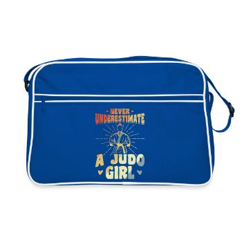Judo Filles - Sac Retro - bleu/blanc - Devant