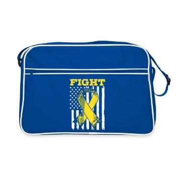 Endométriose - Sac Retro - bleu/blanc - Devant