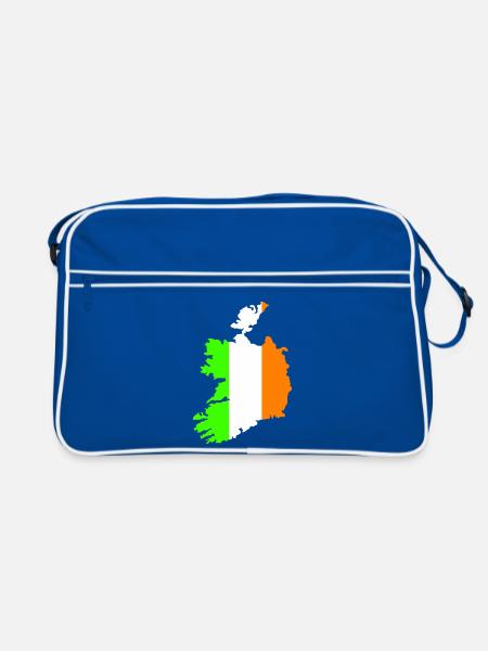 Pays d’Irlande - Sac Retro - bleu/blanc - Devant