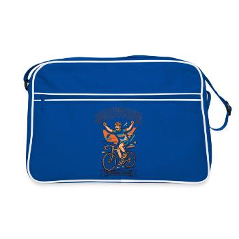 La douleur d’affiche de cyclisme vintage des années 70 est temporaire - Sac Retro - bleu/blanc - Devant