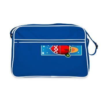Rocket copy - Retro Bag - blue/white - Front