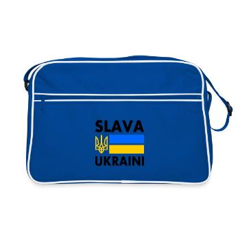 Slava ukraini - Sac Retro - bleu/blanc - Devant