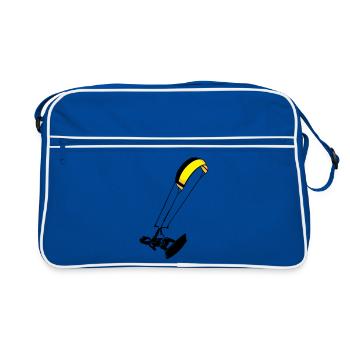 Kitesurfeur flex - Sac Retro - bleu/blanc - Devant