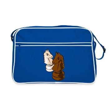 chess - Retro Bag - blue/white - Front