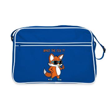 Spectacled fox - Retro Bag - blue/white - Front