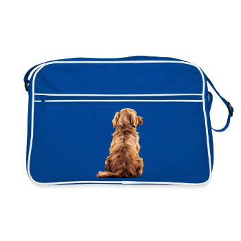 Golden Retriever - Retro Bag - blue/white - Front
